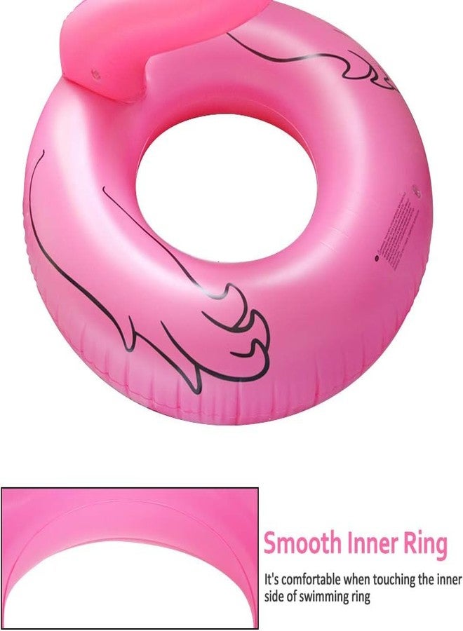 XIBO Swimming Ring Flamingo Inflatable Floating Row Swimming Ring, Women's Beach Toy Fun Water Activities Pool Floats Raft,Swimming Fun Kid Water Sports Sea Beach Ring. - Image 4